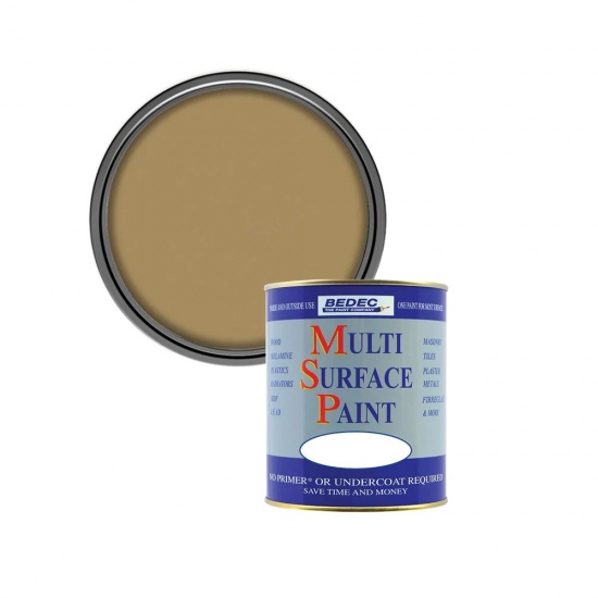 Bedec Multi Surface Paint Soft Satin 750ml - Gold